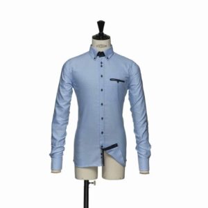 Harvest & Frost Purple Bow 40 Slim Fit Hemd